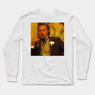 Leonardo DiCaprio Laughing Long Sleeve T-Shirt